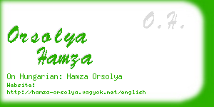 orsolya hamza business card